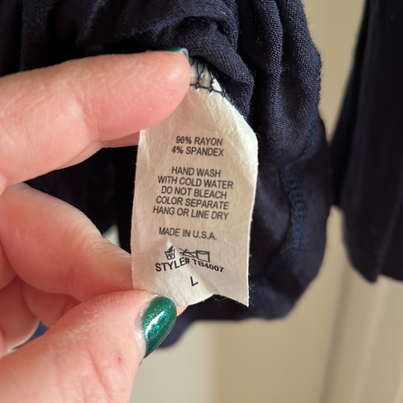 Navy Long Sleeve Top - Picture 4 of 4